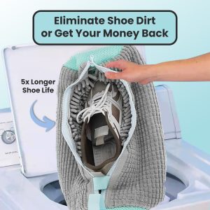 Shiny Steps? Laundry Shoe Bag - Grey / 1 Shoe Bag