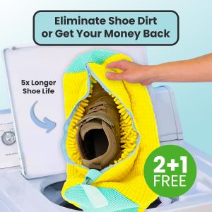 Shiny Steps? Laundry Shoe Bag - Yellow / 2 Shoe Bags + 1 FREE